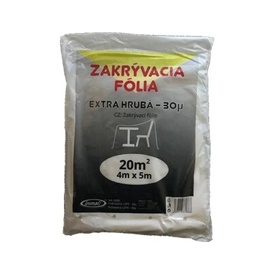 FÓLIA extra hrubá 30 mic. ( 20m2 ) 4 m x 5 m