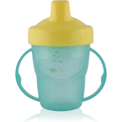 Baby Care Преходна чаша с дръжки и твърд накрайник Lorelli Baby Care - 210 ml, Зелена (10230550003)