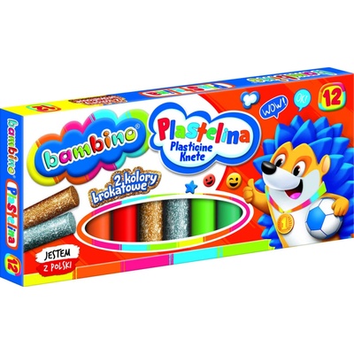 BAMBINO Plastelína klasická 12 farieb