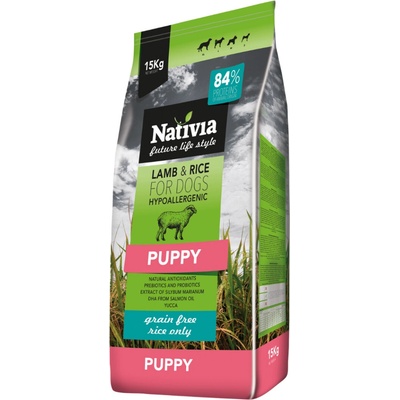 Nativia Puppy Lamb & Rice 3 kg