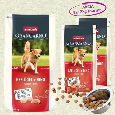 Animonda GranCarno Adult drůbež a hovězí maso 12 kg