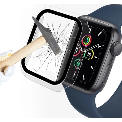ENKAY Obal s tvrdeným sklom pre Apple Watch 9 / 8 / 7 41mm priehľadný 35919