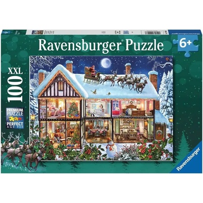 Ravensburger - Puzzle Christmas at home - 100 piese