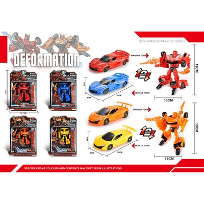 Armtoys ТРАНСФОРМЪРС СПОРТНА КОЛА В БЛИСТЕР 4 ЦВЯТА