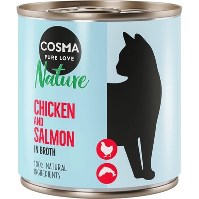 Cosma Nature kuře & losos 12 x 280 g