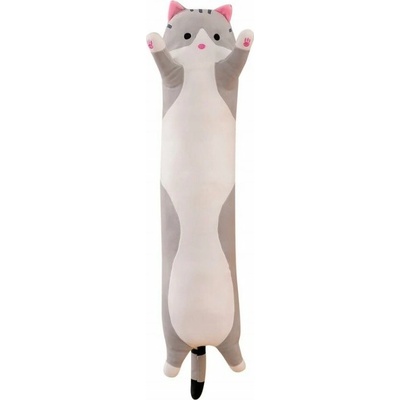 TopKing Plyšový polštář dlouhá kočka 50cm – Zboží Mobilmania