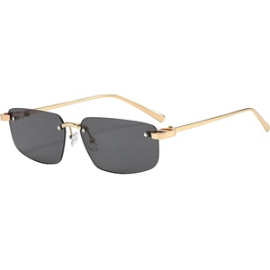 Techsuit Слънчеви очила Techsuit Premium Sunglasses (S098) - унисекс, правоъгълни, без рамка - Син (Royal) (KF2364756) Слънчеви очила
