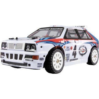Amewi Hyper Go Lancia Delta HF biela bezkefkový RC model auta elektrický rally 4WD 4x4 RtR 2,4 GHz; 21109 1:14