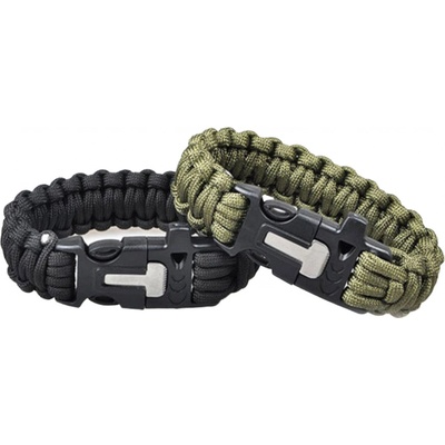 Trizand Paracord náramek 3 v 1 - zelený