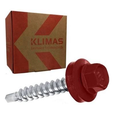 Klimas TEX 4,8 x 35 hnedo-červená RAL 3011, 250ks