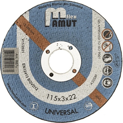 Mamut Kotúč rezný 150 x 3,0 x 22,23 mm A30SBF