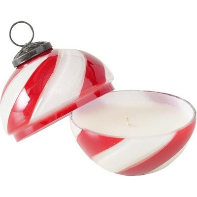 Boltze Home Skleněná svíčka ve tvaru vánoční baňky SUGIS výš 10 cm vícebarevný