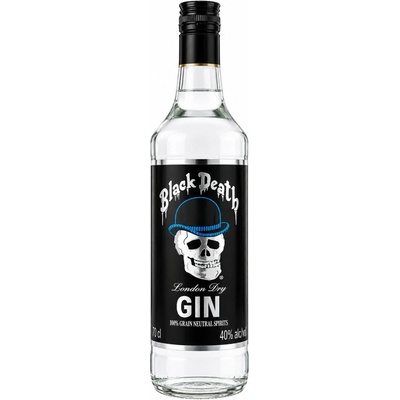 Black Death London dry 40% 0,7 l (čistá fľaša)