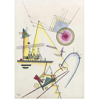 Plagát, Obraz - Ame delicate Peinture (1925), Wassily Kandinsky, 26.7 × 40 cm