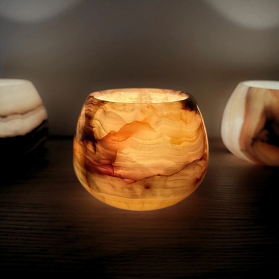 Kónický svícen s vadou na kráse cca 7,5 cm – Zboží Dáma