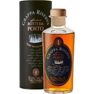 Sibona Grappa Riserva Port Wood Magnum 44% 0,5 l (karton)