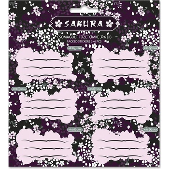 Ars Una Етикет за тетрадка ARS UNA, 18 броя, Sakura 53835314 (53835314)