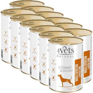 4Vets NATURAL Veterinary Exclusive СНИЖАВАНЕ НА ТЕГЛО 12 x 400 г