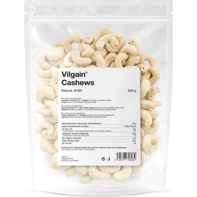 Vilgain Kešu orechy natural W180 500 g