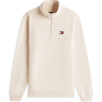 Tommy Hilfiger Men's Regular Badge 1/4 Zip Fleece - Ancient White