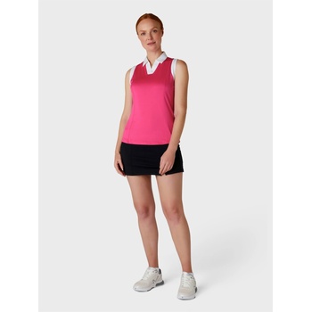 Callaway Блуза с яка Callaway Women's Sleeveless Performance Polo Shirt - Pink Peacock