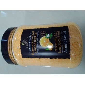 Body Tip aromatická soľ do kúpeľa Pomarančový kvet s mandarínkou 1500 g