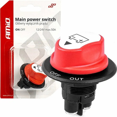 Hlavný vypínač autobatérie 12/24 max.50A-03025