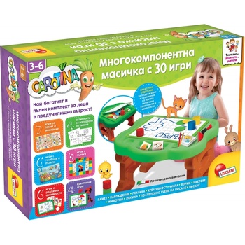 Lisciani Образователна масичка Lisciani - Carotina, С 30 игри (LIBG97128)