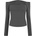 Jack Wills Тениска Jack Wills Women's Ruched Long-Sleeve T-Shirt - Folkstone Grey