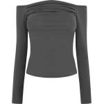 Jack Wills Тениска Jack Wills Women's Ruched Long-Sleeve T-Shirt - Folkstone Grey