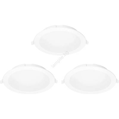 Aigostar -К-кт 3x LED RGBW Димируема лампа за вграждане MESH 15W/230V 2700K-6500K Ø 17 см (AI1990)