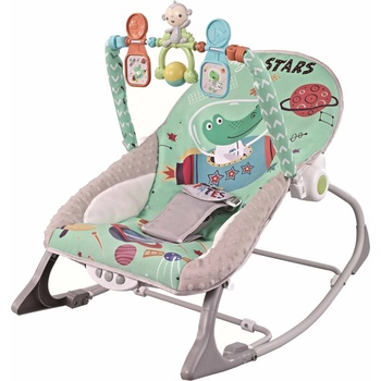 Chipolino Бебешки музикален шезлонг Chipolino - Baby Spa, зелен (SHEBS02302GR)