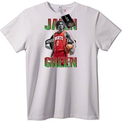 NOONEBRAND Тениска Jalen Green Houston Rockets - 6XL, White