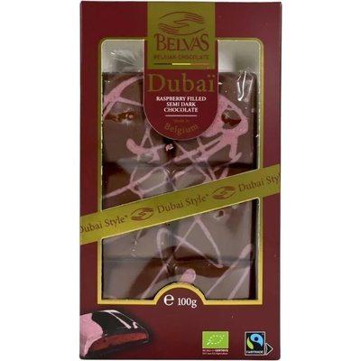 Belvas Čokoláda Dubai Style malinová 100 g