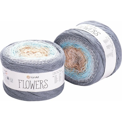 Yarn Art Flowers 268 Grey Blue Pletacia priadza