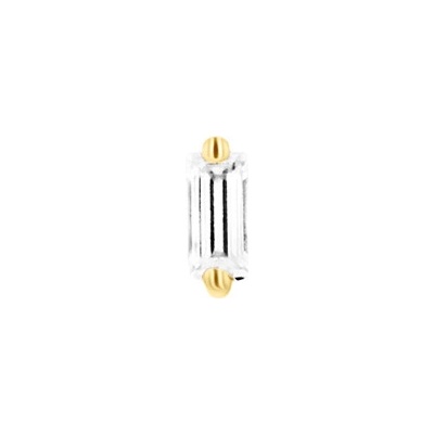 Eppi Mini náušnice s baguette lab-grown diamantom Lyndon E47947