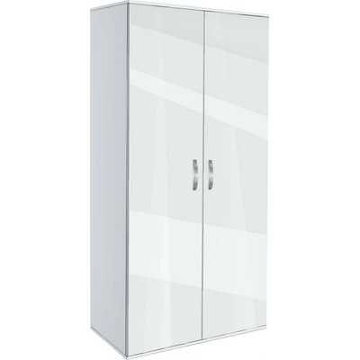 Bogdan Furniture G Двукрилен гардероб Memo. bg, модел BM-Ava 2, бял гланц