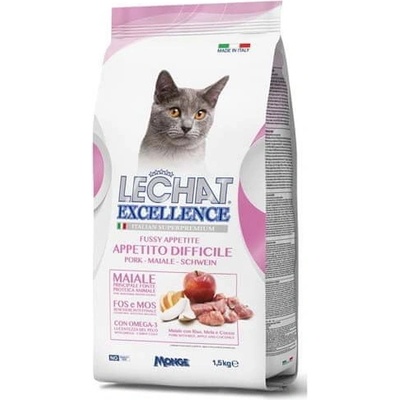 Monge LECHAT EXCELLENCE s problematickým príjmom potravy bravčové mäso 1,5 kg
