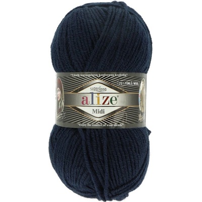 Alize Superlana Midi 58 navy modrá