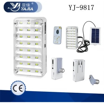 Image 1 of Акумулаторна led лампа със соларен панел и дистанционно