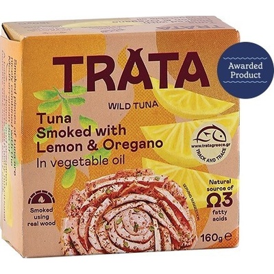 Trata tuňák uzený v rostlinném oleji citron-oregano 160 g