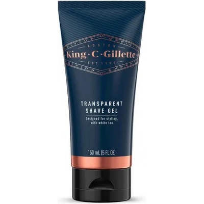 Gillette King C. Gillette Transparent Shave Gel - Прозрачен гел за бръснене