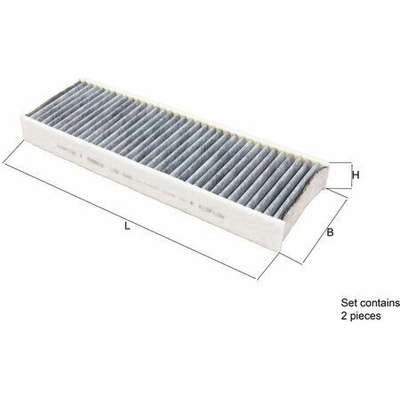 Filtr, vzduch v interiéru MAHLE LAK 428/S (LAK428/S)