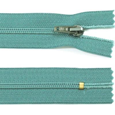 Spirálový zip no.3 nerozepínací 25cm - více barev color: 617 vodová modro-zelená