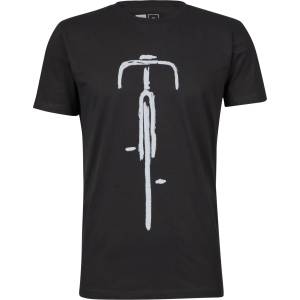 DEDICATED Мъжка тениска DEDICATED T-Shirt Stockholm Bike Front T-shirt - Charcoal - размер XS (016-8947-0111)