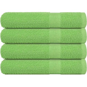 vidaXL Кърпи за сауна FROGN 4 бр. Ябълково зелени 80x200 см 360 г/м2 (137032)