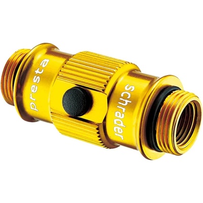 Hlavica na dielenskú pumpu Lezyne Abs Flip Chuck - STD - Gold Gloss uni