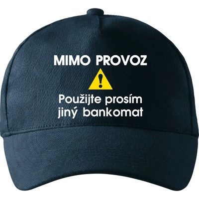 Mimo provoz použijte jiný bankomat se zahnutým kšiltem a mosaznou sponou Námořní modrá velmi tmavá téměř černá