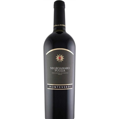 Monteverdi Negroamaro Puglia Igt suché červené 2021 14,5% 0,75 l (holá láhev)