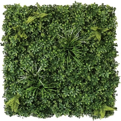 Umělý květinový panel Vegetatie schefflera 100x100cm